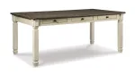 BOLANBURG DINING SET WITH 4 CHAIRS AND A BENCH AND SERVER