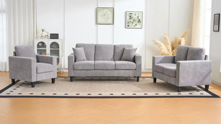 TY5001-ZD8302-5 SOFA SET 6PAX SMOKE (ANJ)