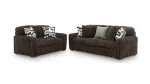 MIDNIGHT MADNESS SOFA SET (BROWN)