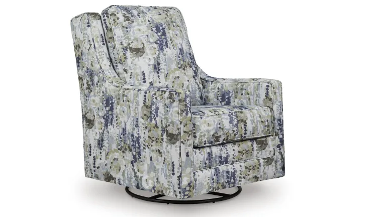 A3000732 SWIVEL GLIDER ACCENT CHAIR DUSTINFORD (ASH)