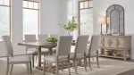 VALLARDIA EXTENDABLE DINING SET WITH 8 CHAIRS AND A SERVER