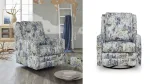 A3000732 SWIVEL GLIDER ACCENT CHAIR DUSTINFORD (ASH)