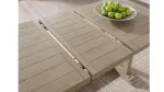 VALLARDIA EXTENDABLE DINING SET WITH 8 CHAIRS AND A SERVER